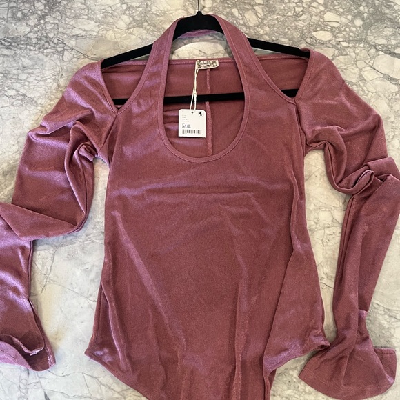 Free People Beautiful bodysuit size M/L 95% polyester 5% spandex - Picture 4 of 5